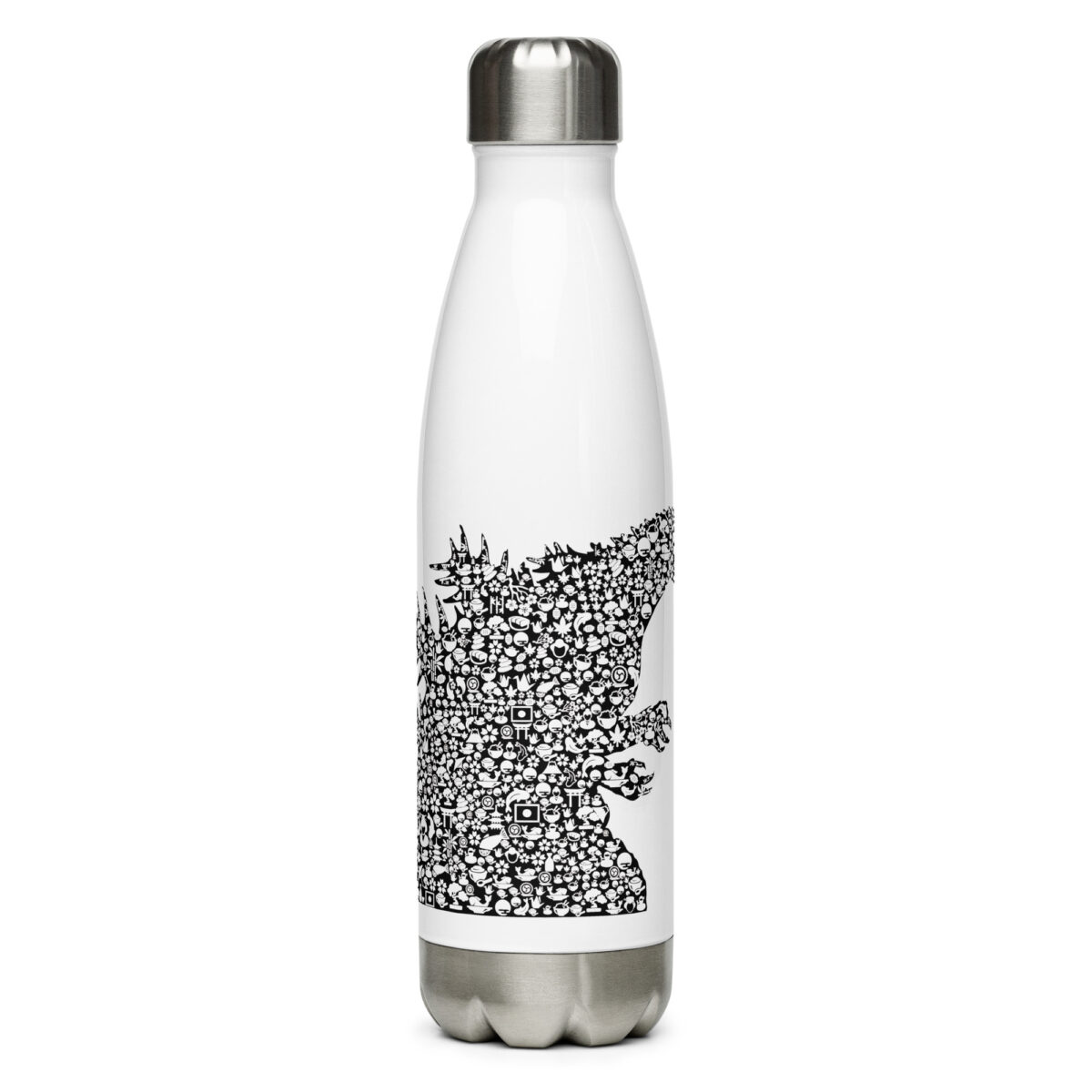 stainless steel water bottle white 17oz front 64ac23cd1d343