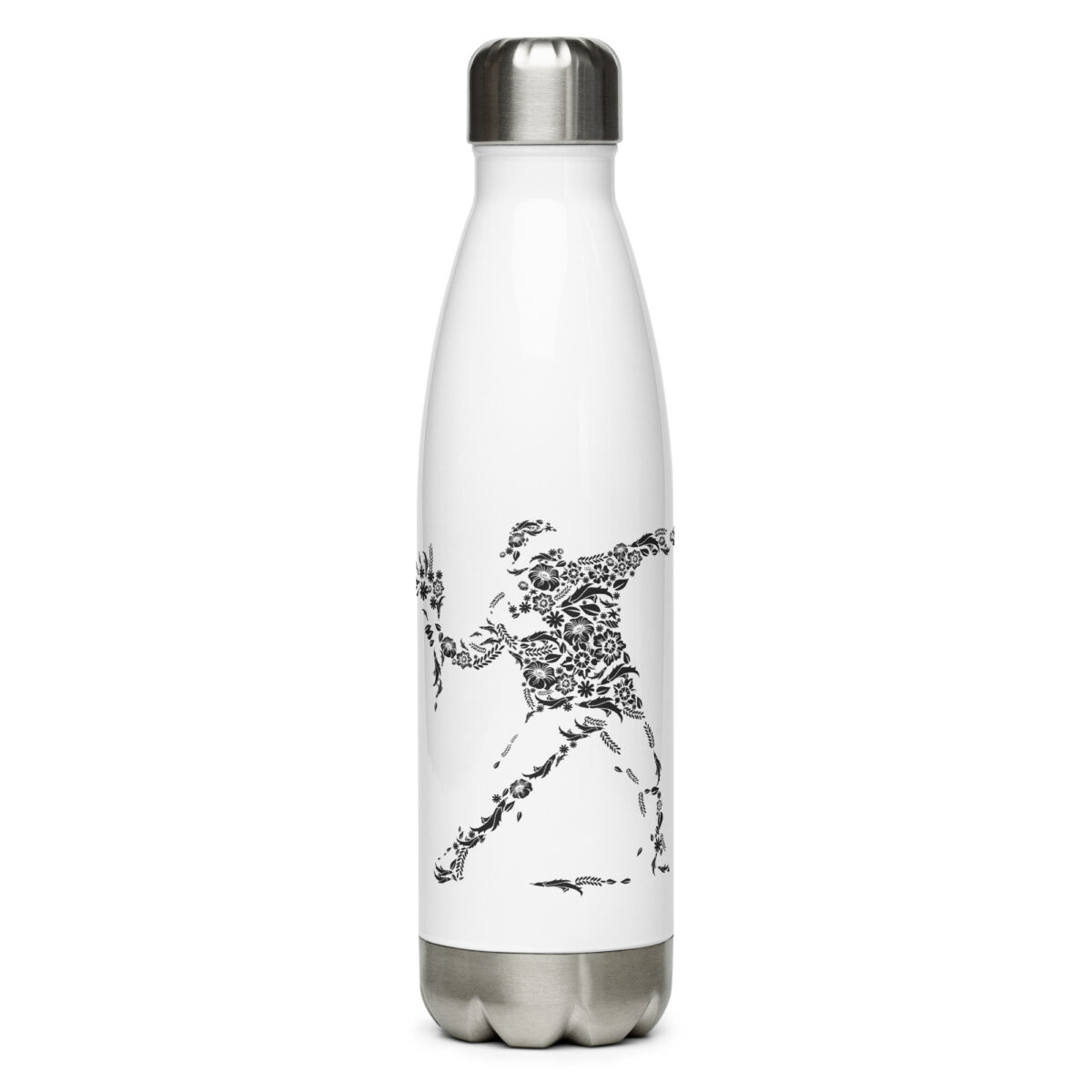 stainless steel water bottle white 17oz front 64ac27e1485bd