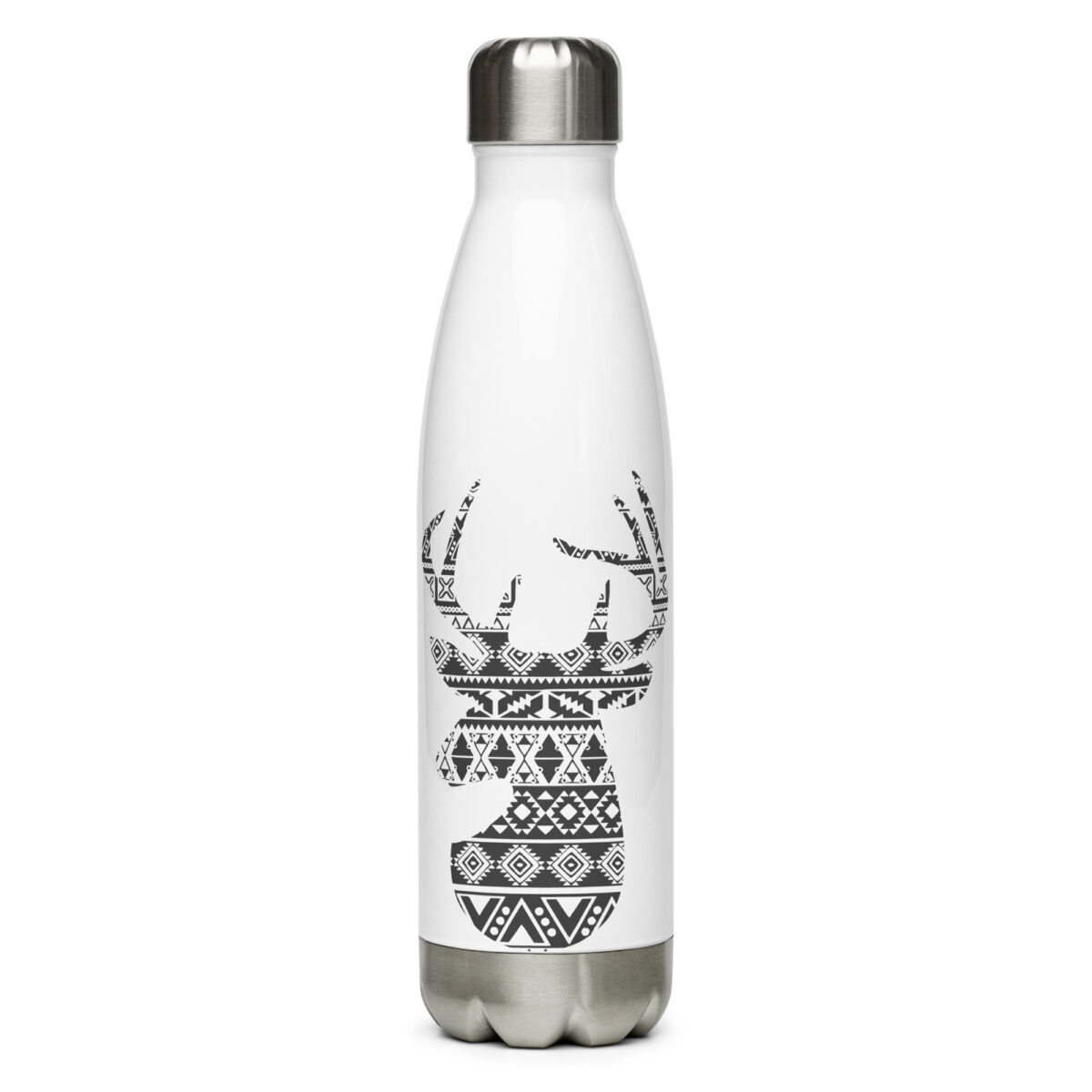 stainless steel water bottle white 17oz front 64ac2dc858cf2