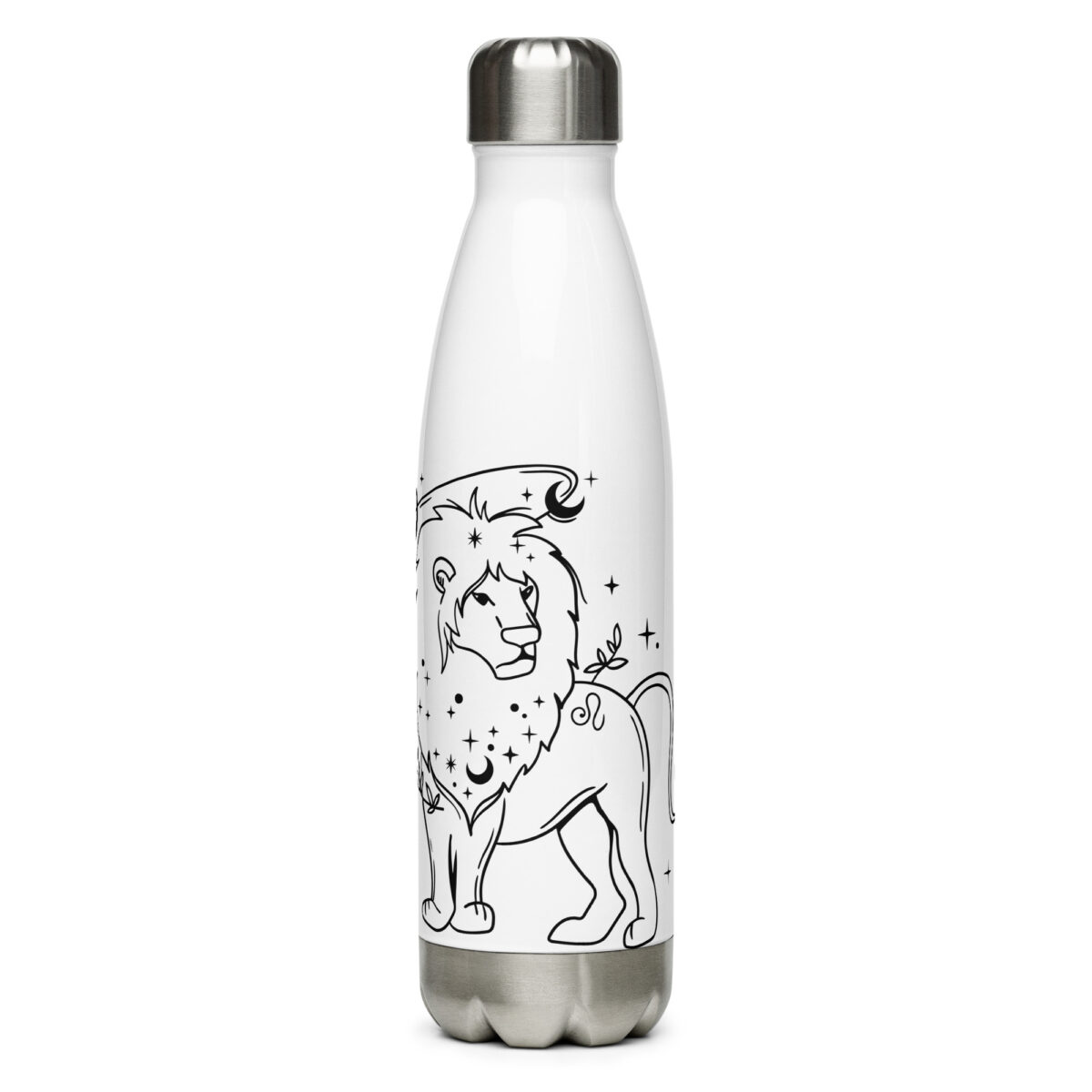 stainless steel water bottle white 17oz front 64ad48544d2c7