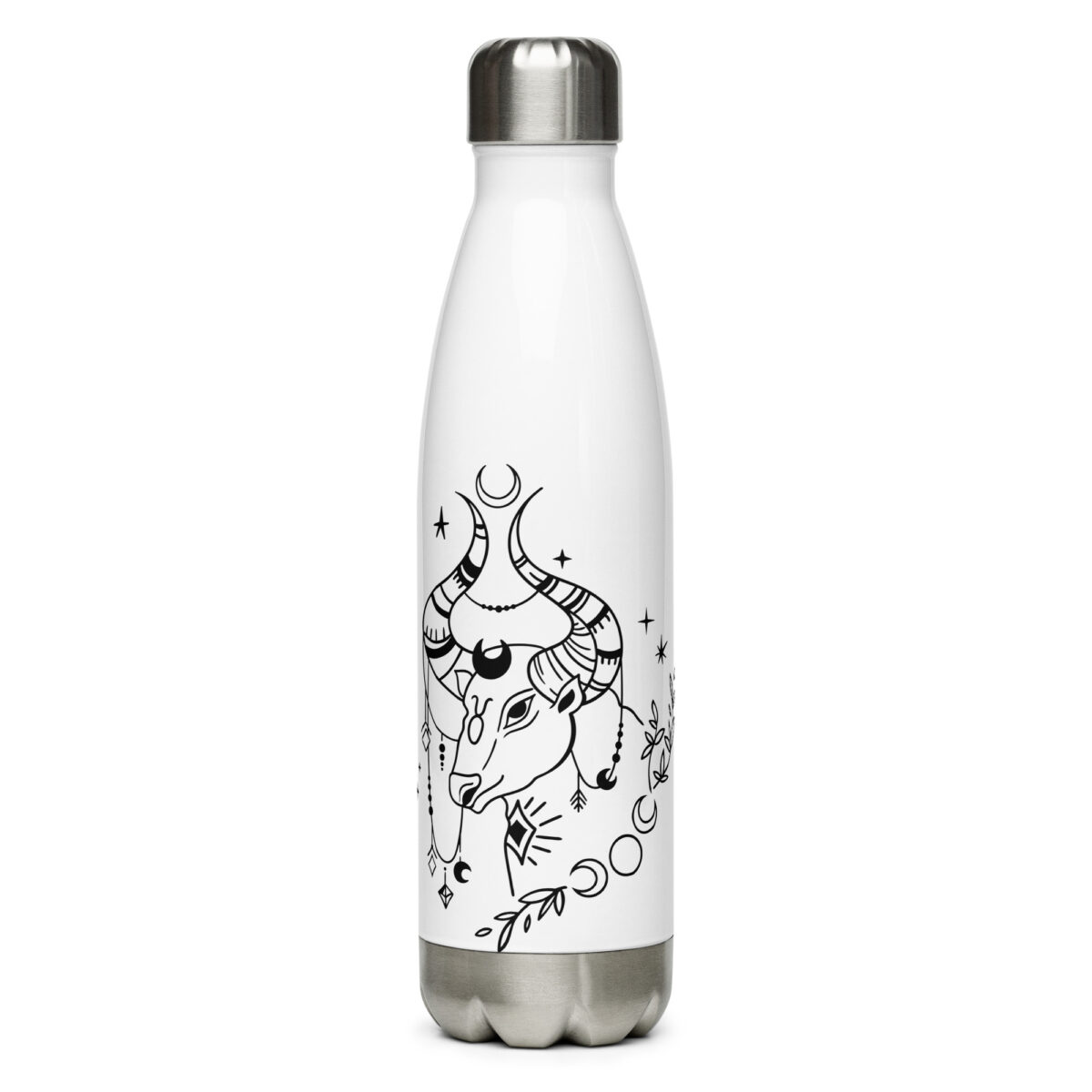 stainless steel water bottle white 17oz front 64ad48ab4d963