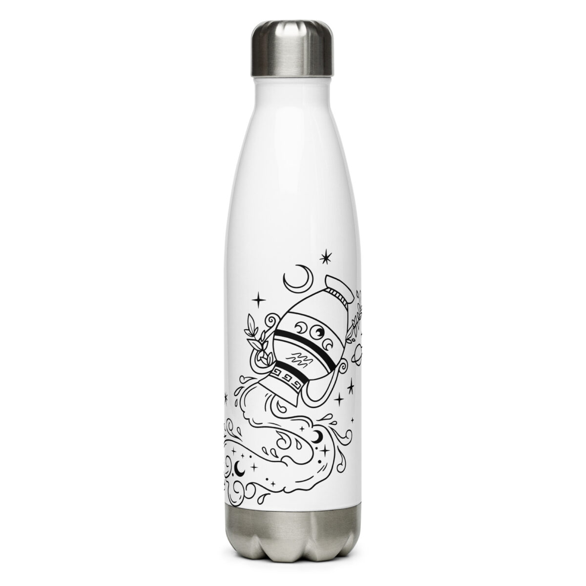 stainless steel water bottle white 17oz front 64ad4a499192b