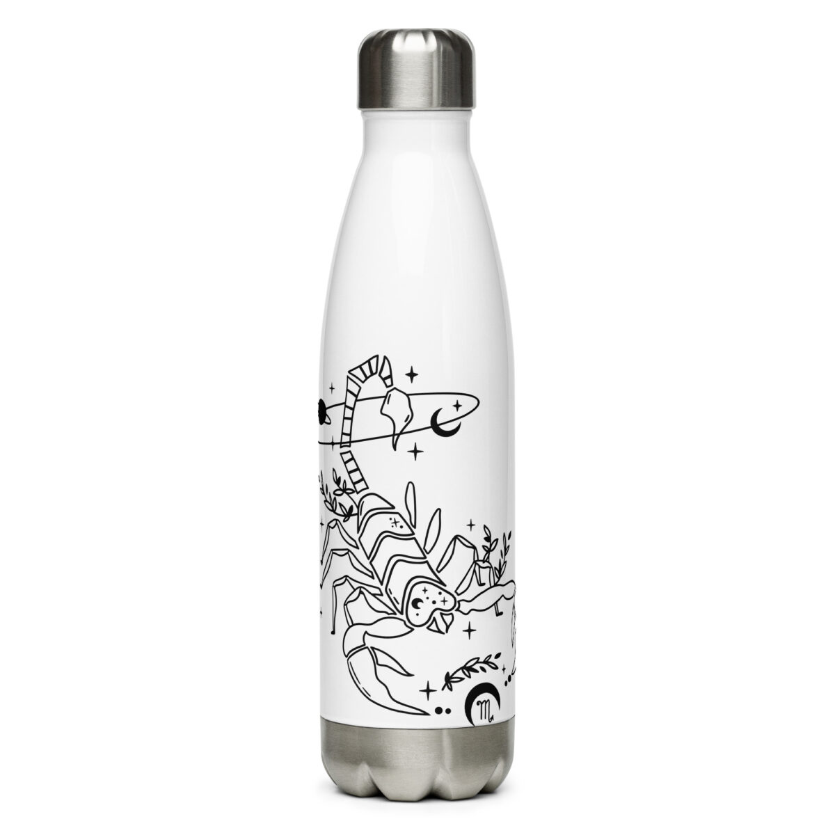 stainless steel water bottle white 17oz front 64ad4bd3a6124