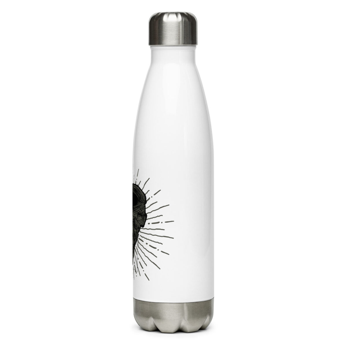 stainless steel water bottle white 17oz left 64a2c4410fbd2