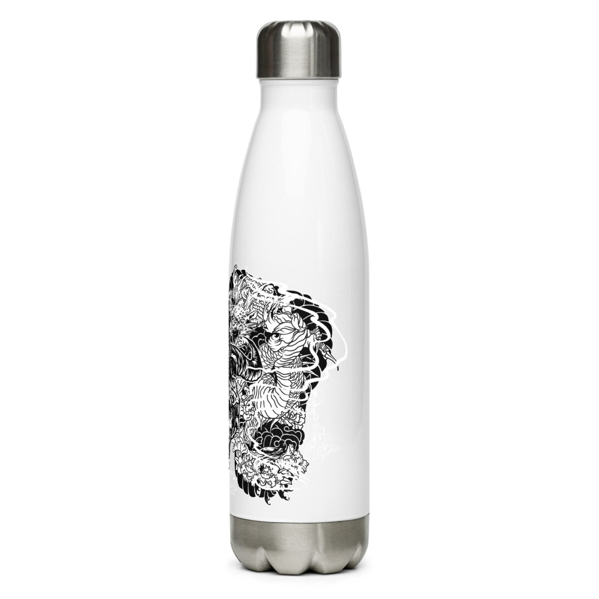 stainless steel water bottle white 17oz left 64a2efce887c8