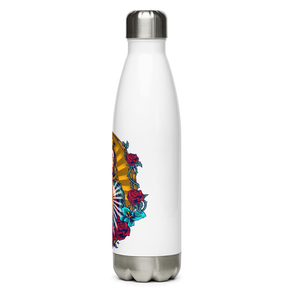 stainless steel water bottle white 17oz left 64a2f7ea7feb1