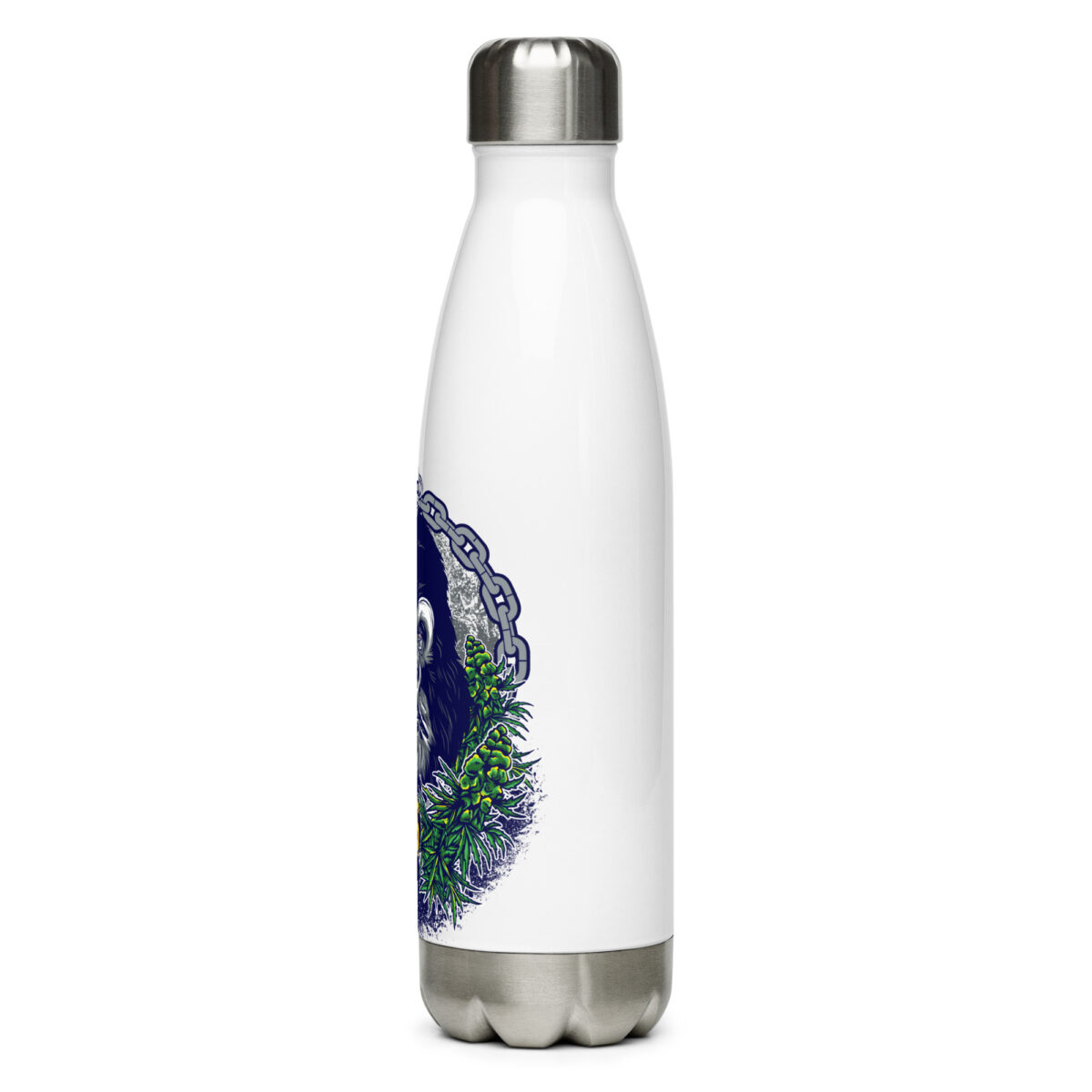 stainless steel water bottle white 17oz left 64a2f8e1cd355