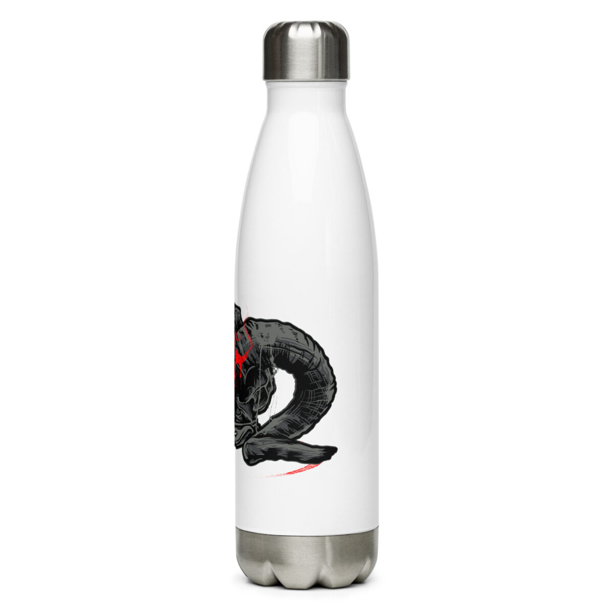 stainless steel water bottle white 17oz left 64a30068704d0