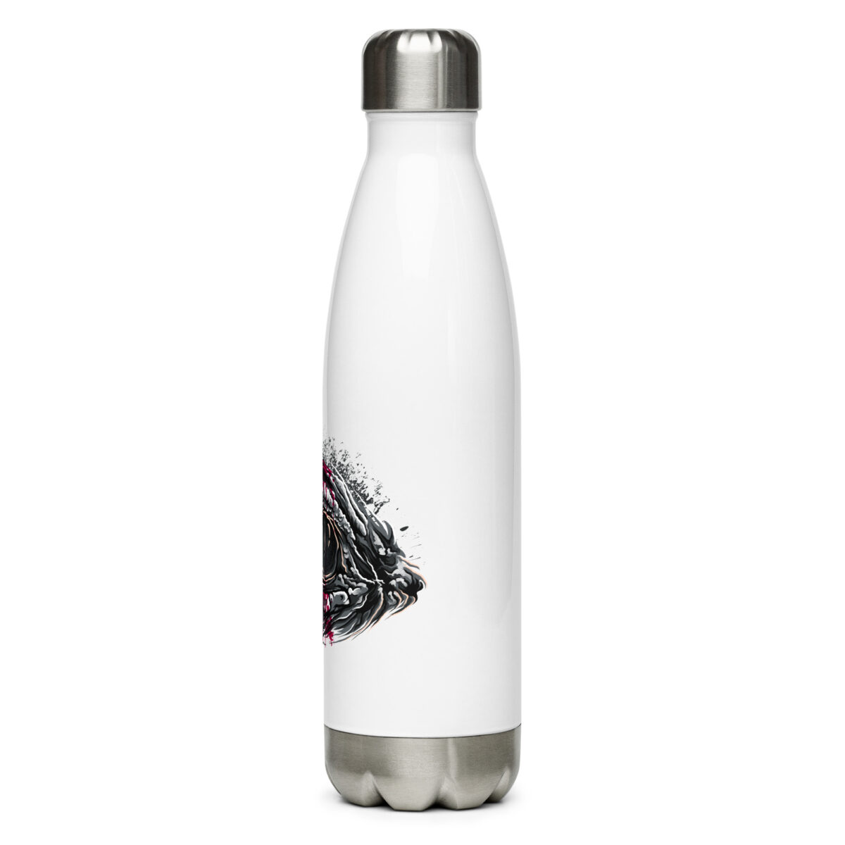 stainless steel water bottle white 17oz left 64a30110804ad