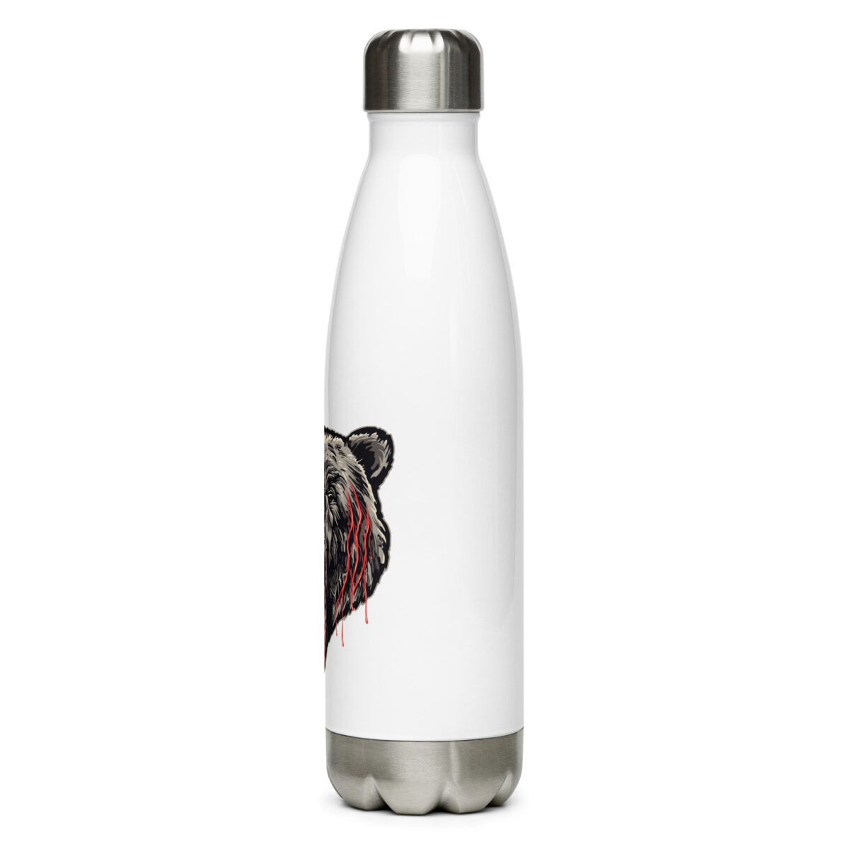 stainless steel water bottle white 17oz left 64a301742ec44