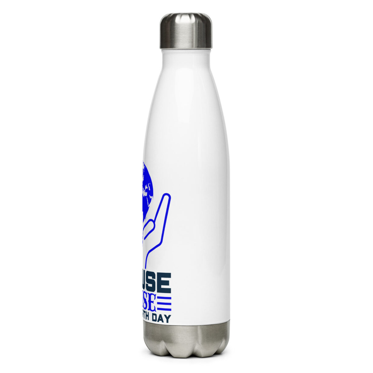 stainless steel water bottle white 17oz left 64a402415add1