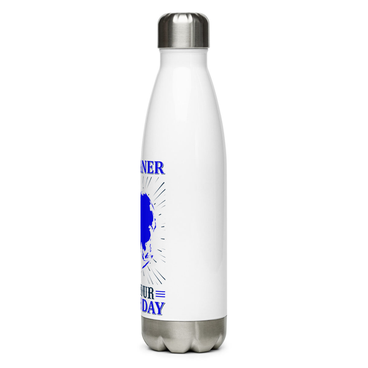 stainless steel water bottle white 17oz left 64a4047787618