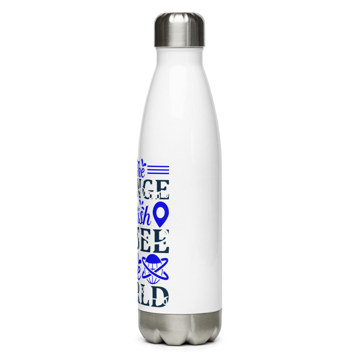 stainless steel water bottle white 17oz left 64a40534407c3