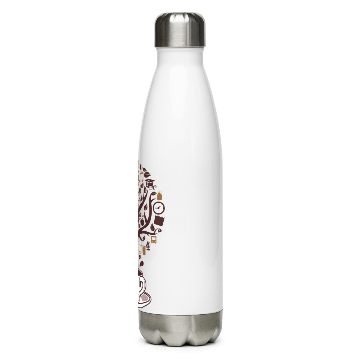 stainless steel water bottle white 17oz left 64ac32643dc14