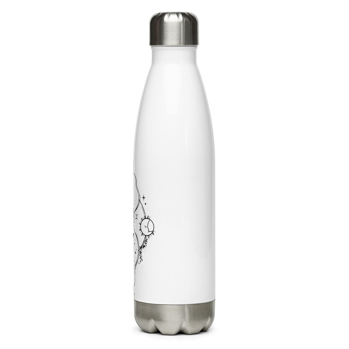 stainless steel water bottle white 17oz left 64ad491994efd