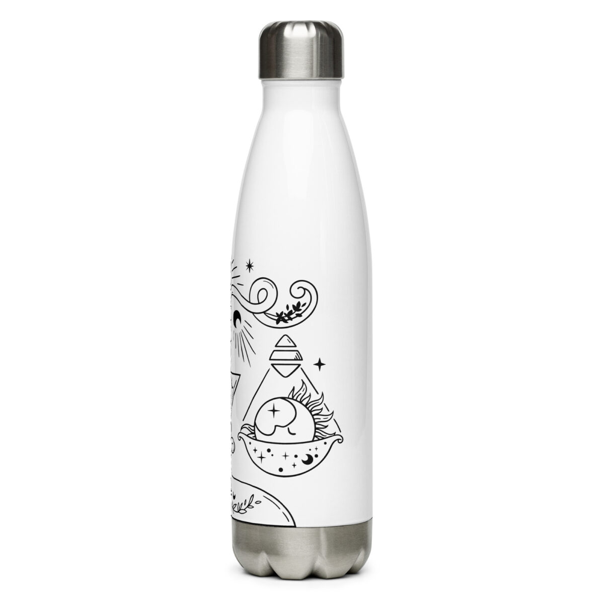 stainless steel water bottle white 17oz left 64ad49f9ae729