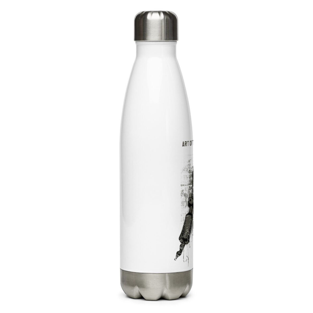 stainless steel water bottle white 17oz right 64a2bdef09836