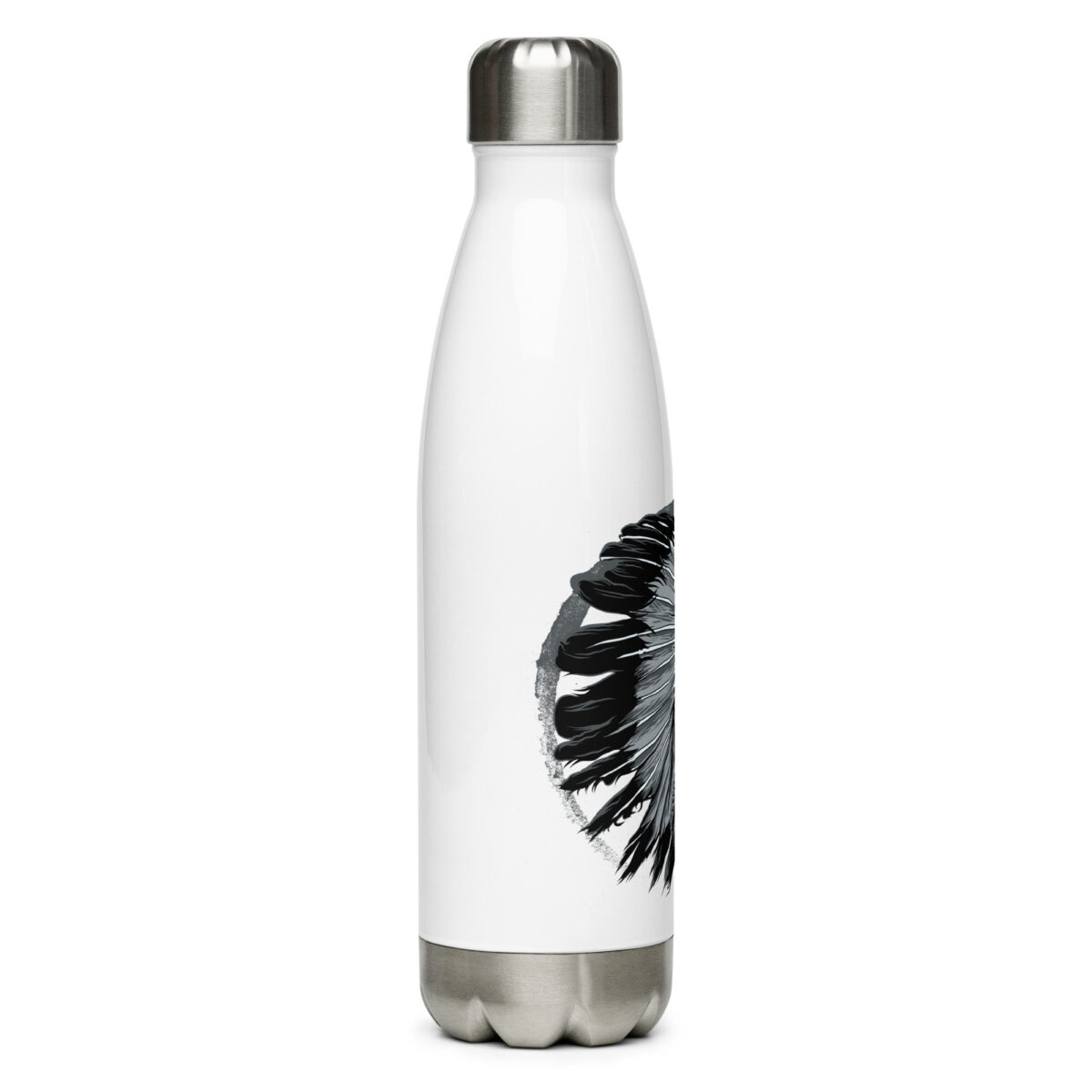 stainless steel water bottle white 17oz right 64a2c14917796