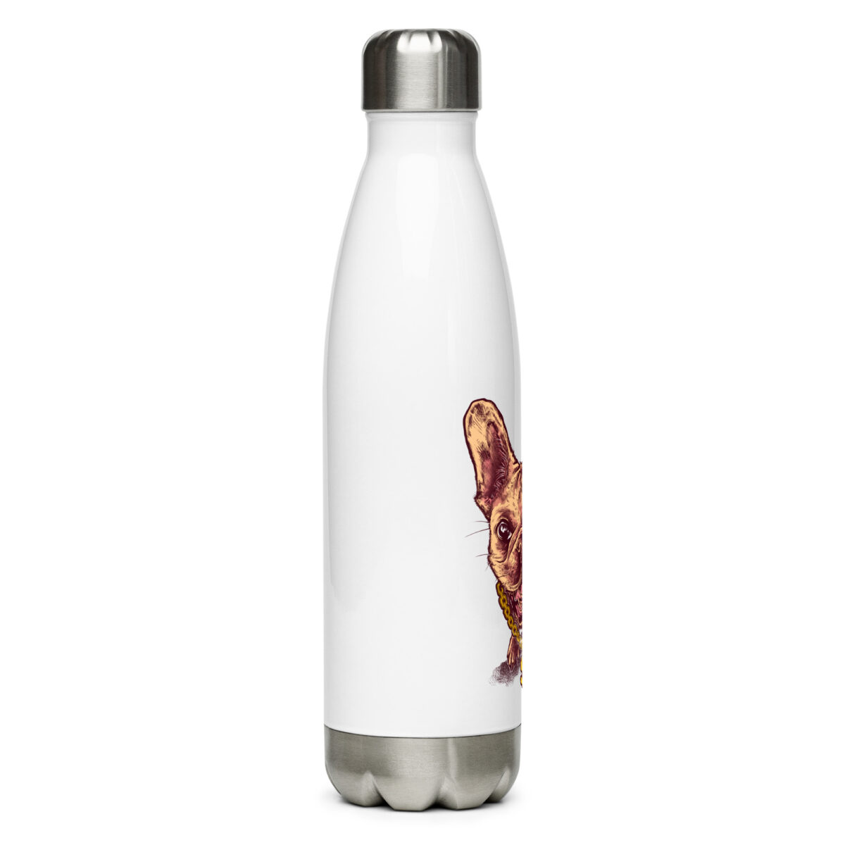 stainless steel water bottle white 17oz right 64a2c7b4dfaa1