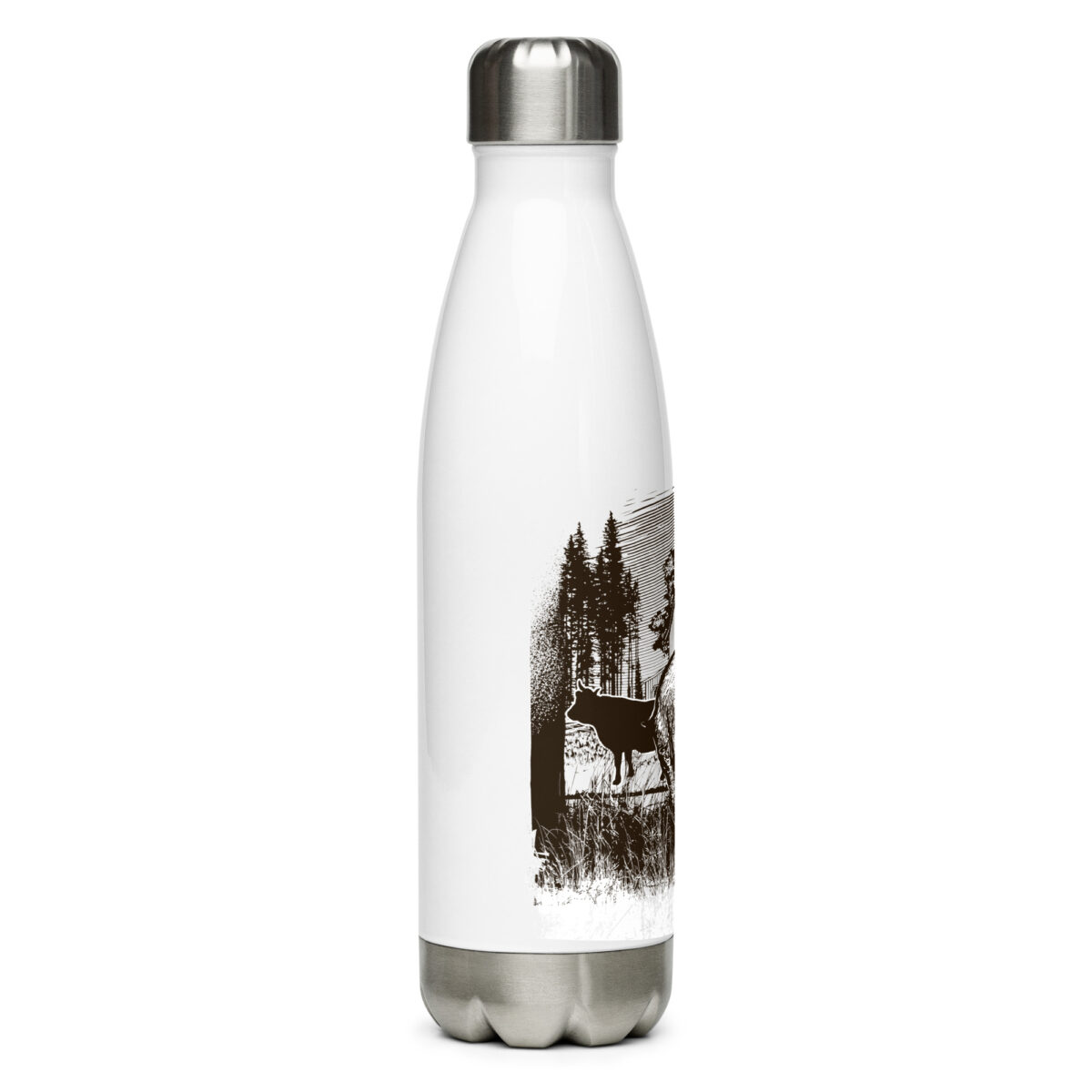 stainless steel water bottle white 17oz right 64a2f6c378b31