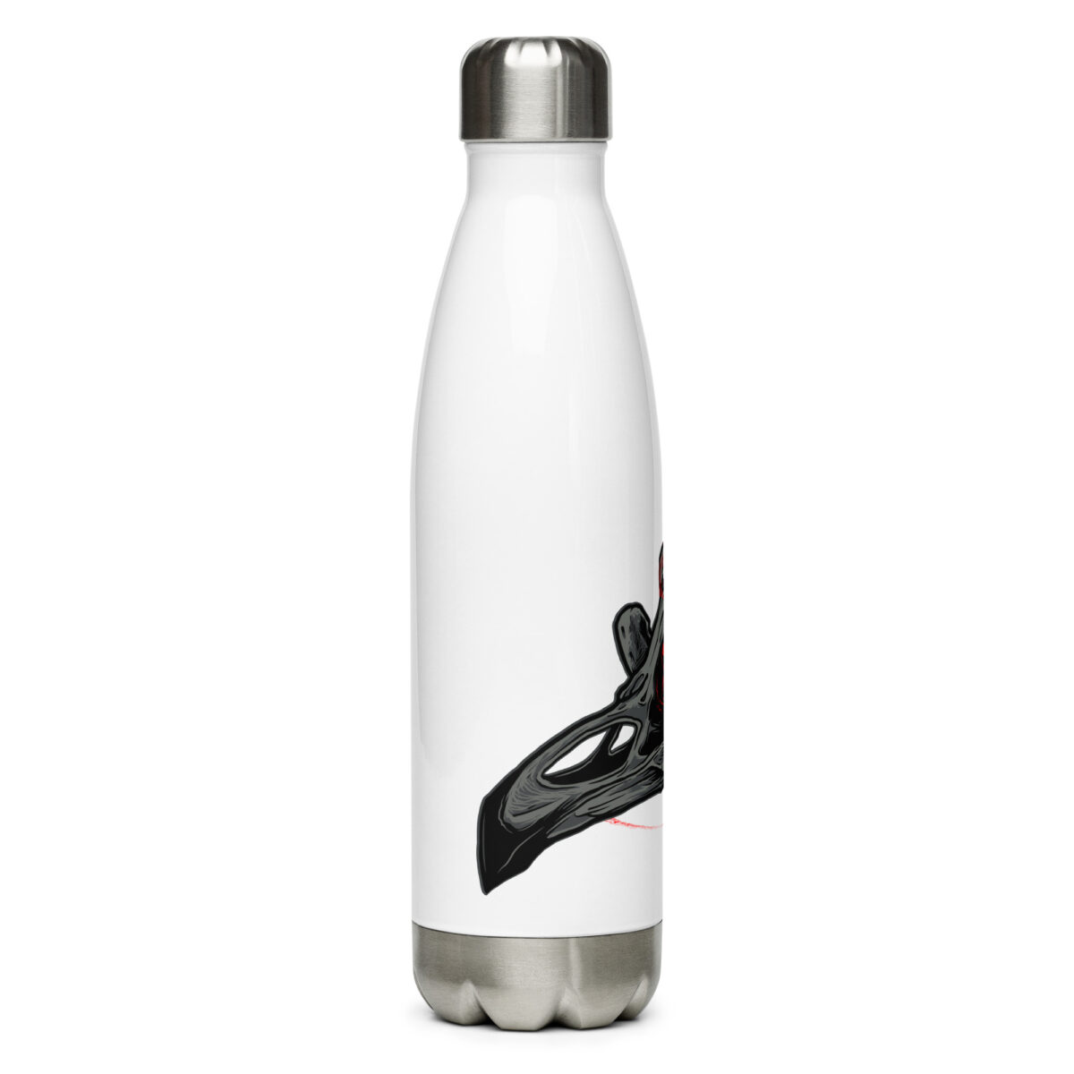 stainless steel water bottle white 17oz right 64a3006870409