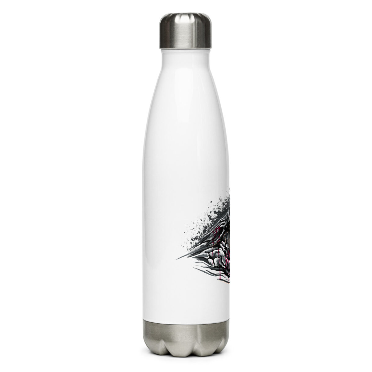 stainless steel water bottle white 17oz right 64a30110803f8