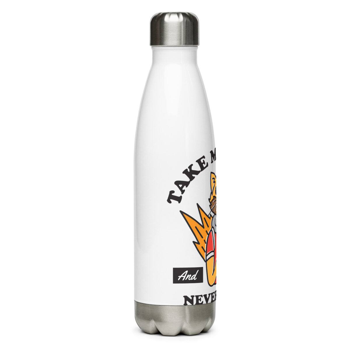 stainless steel water bottle white 17oz right 64a4535655be5