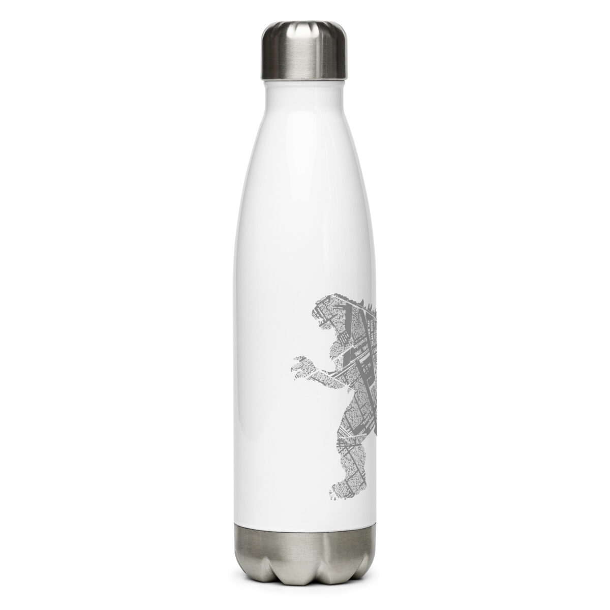 stainless steel water bottle white 17oz right 64ac046576672