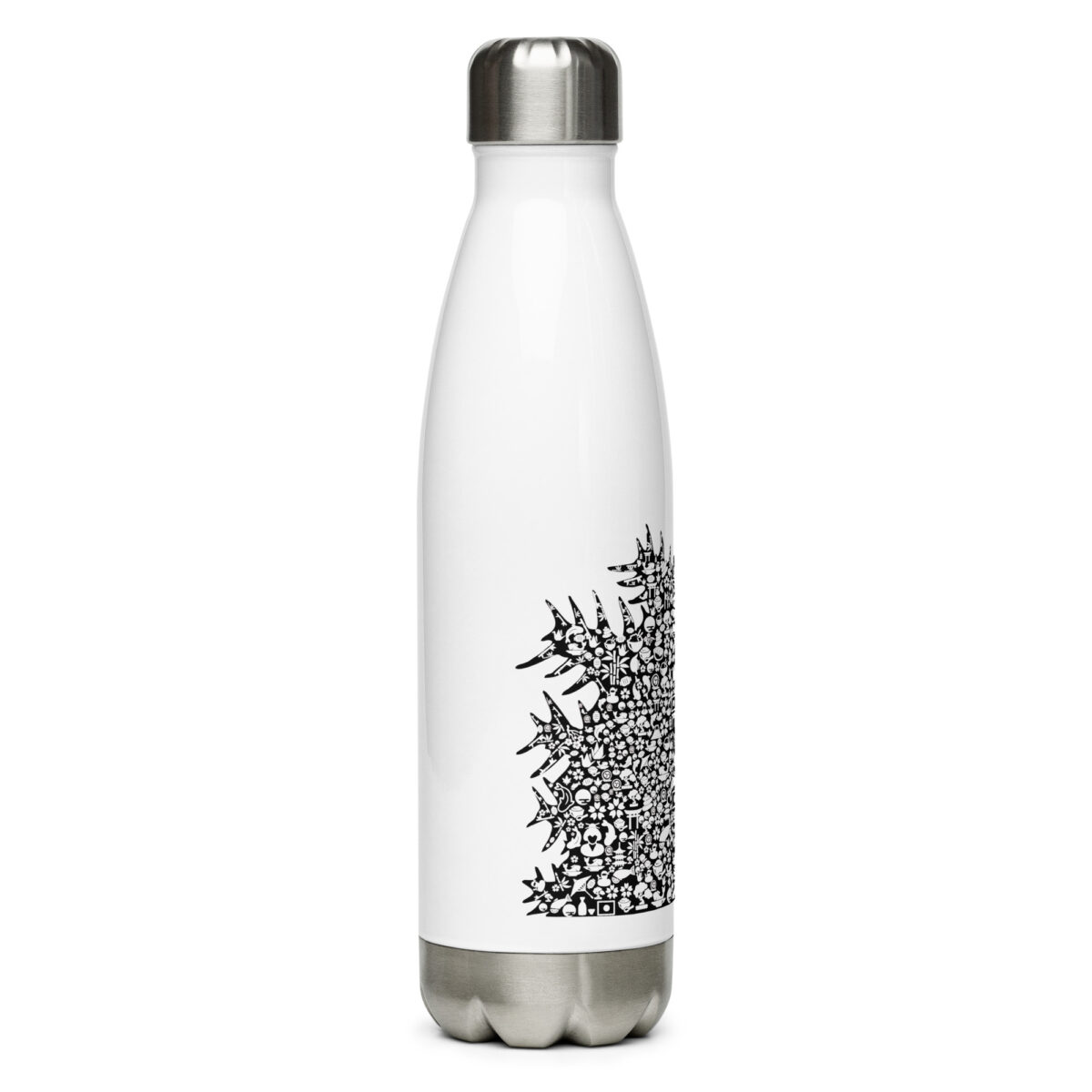 stainless steel water bottle white 17oz right 64ac23cd1df72