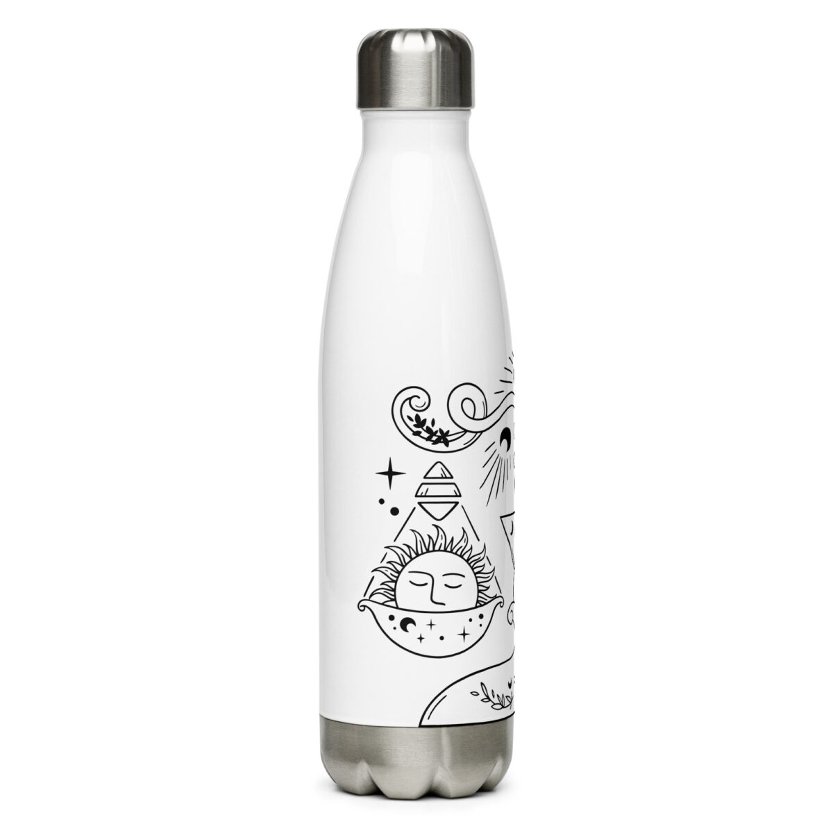 stainless steel water bottle white 17oz right 64ad49f9ae6a6