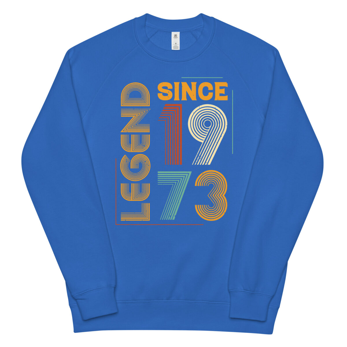 unisex raglan sweatshirt bright royal front 64b548eb0dfd4