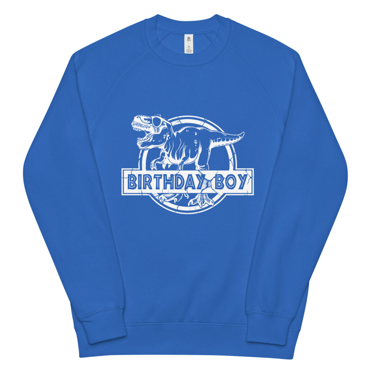 unisex raglan sweatshirt bright royal front 64b56a8e481d4