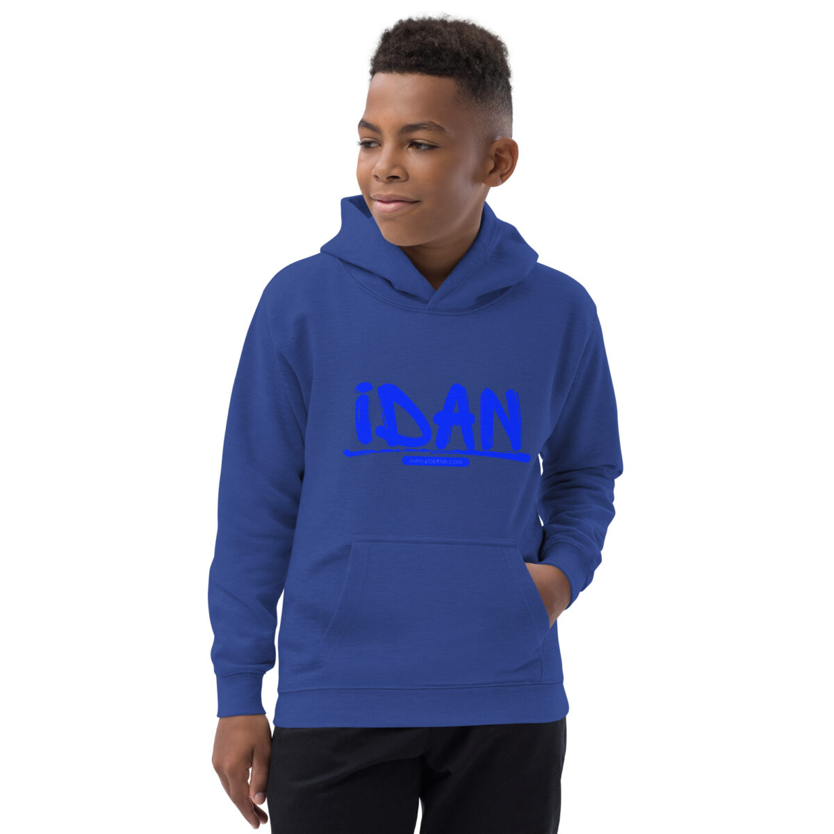 kids hoodie royal blue front 64ef784559bb7