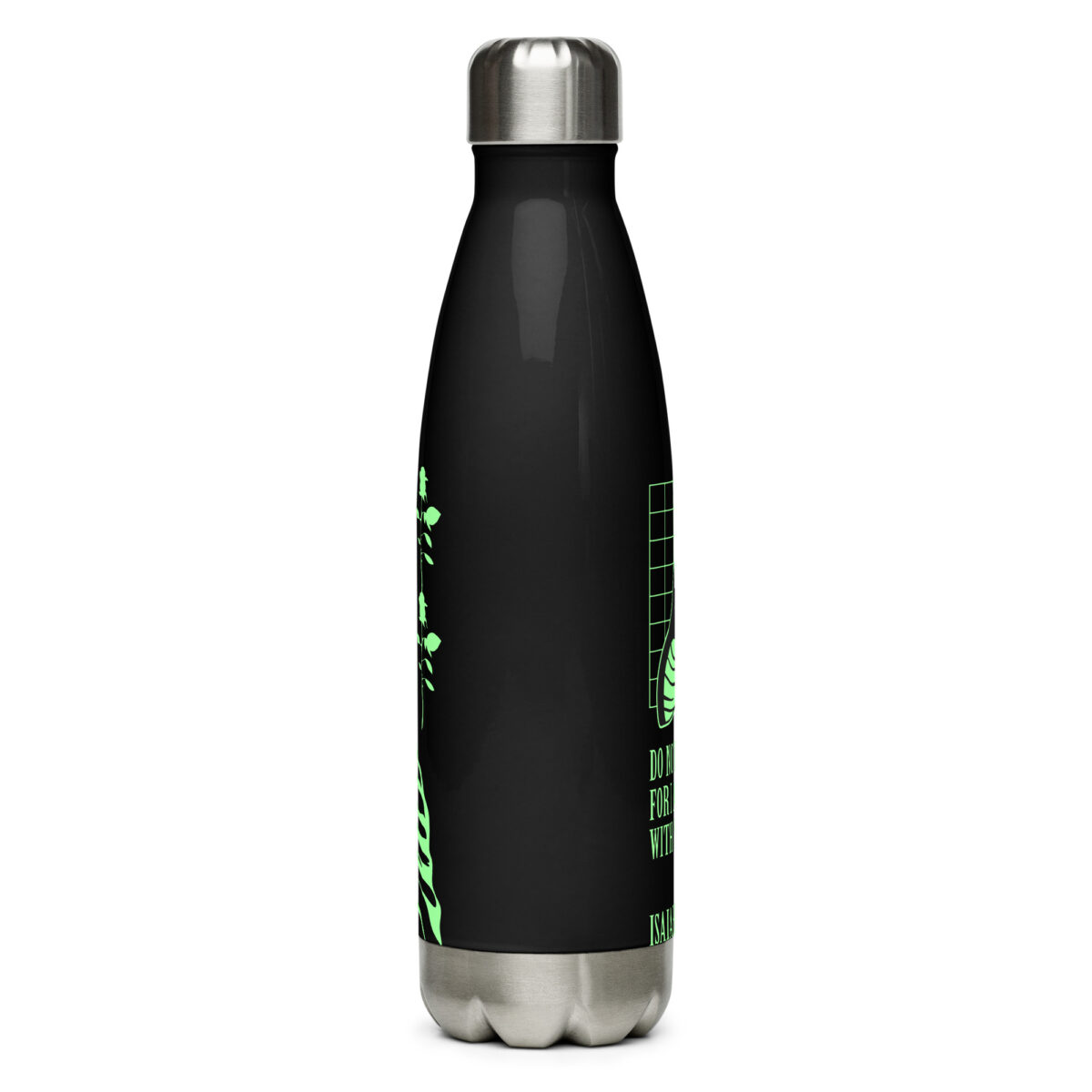 stainless steel water bottle black 17oz back 64cbce48083a3