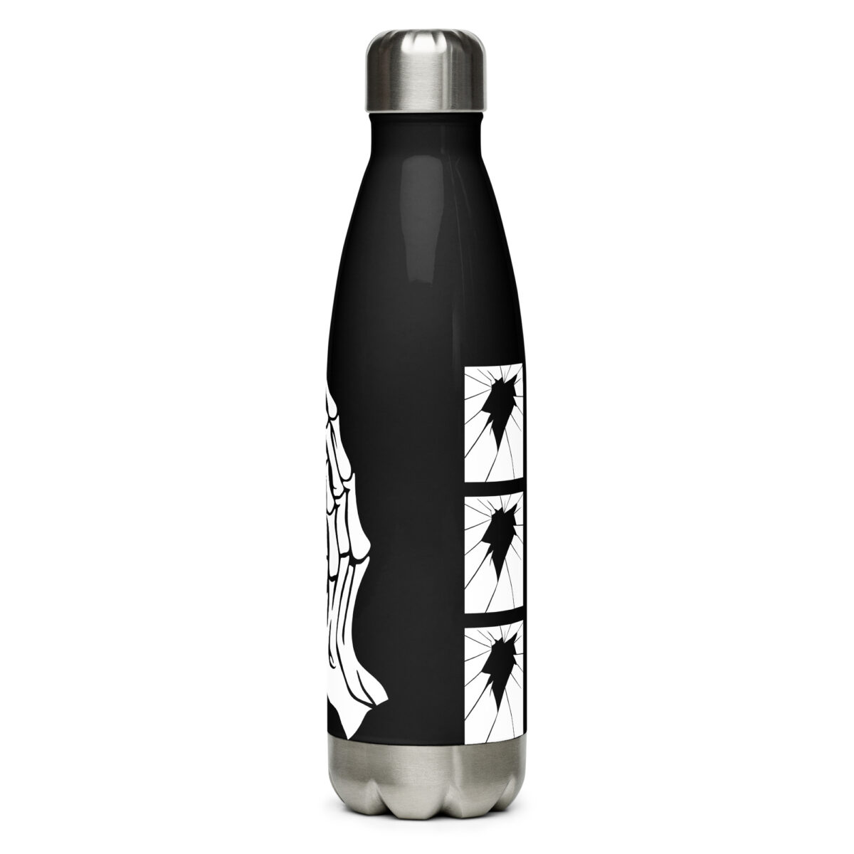 stainless steel water bottle black 17oz back 64cbcea26b187