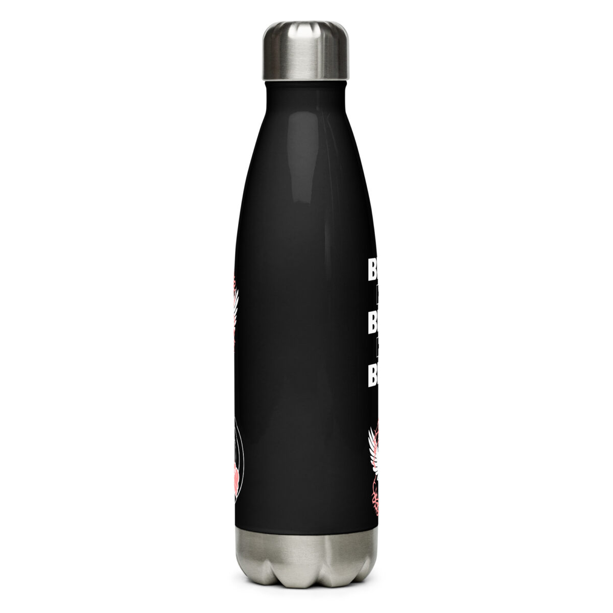 stainless steel water bottle black 17oz back 64cbd07e0e25a