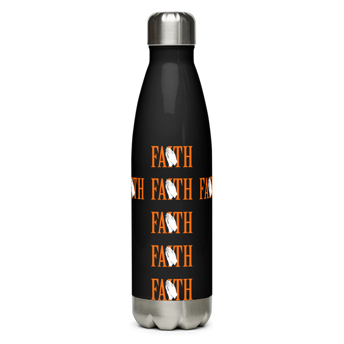 stainless steel water bottle black 17oz front 64cbcd8feae9d