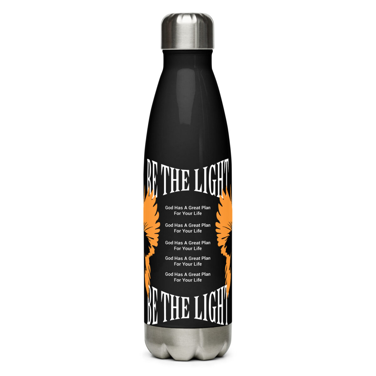 stainless steel water bottle black 17oz front 64cbd18dad09b