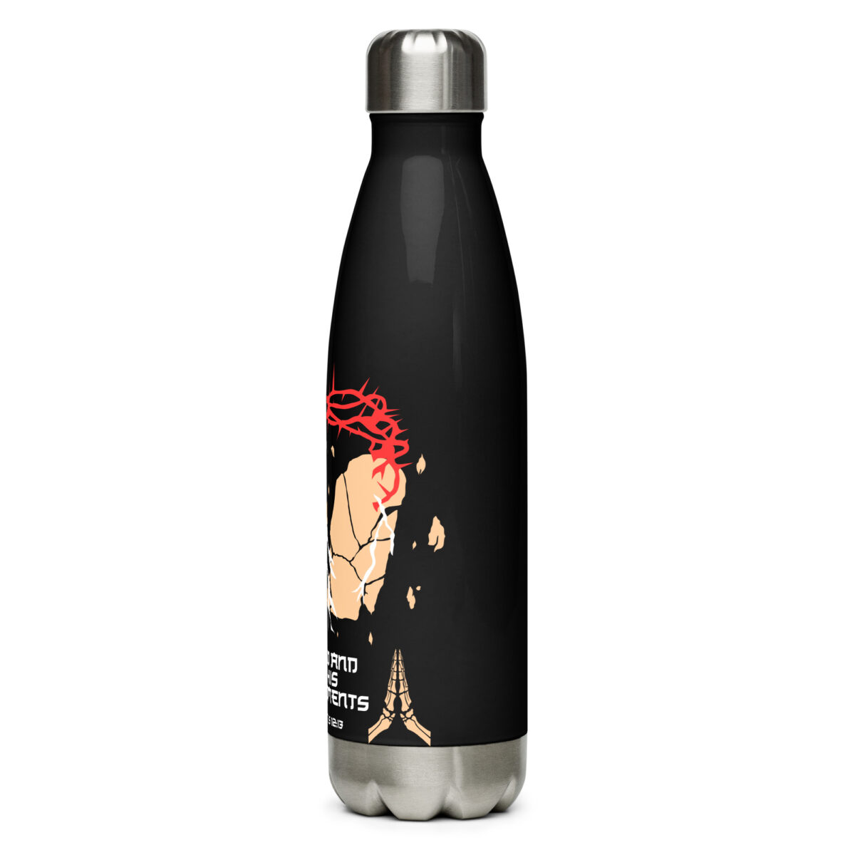 stainless steel water bottle black 17oz left 64cbcc0986608