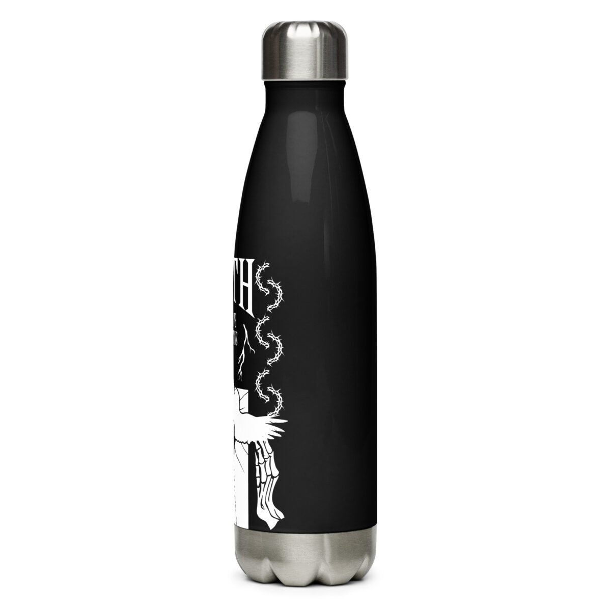 stainless steel water bottle black 17oz left 64cbcd0c577e2