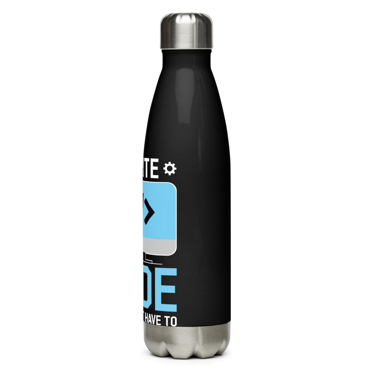 stainless steel water bottle black 17oz left 64dde076891fe