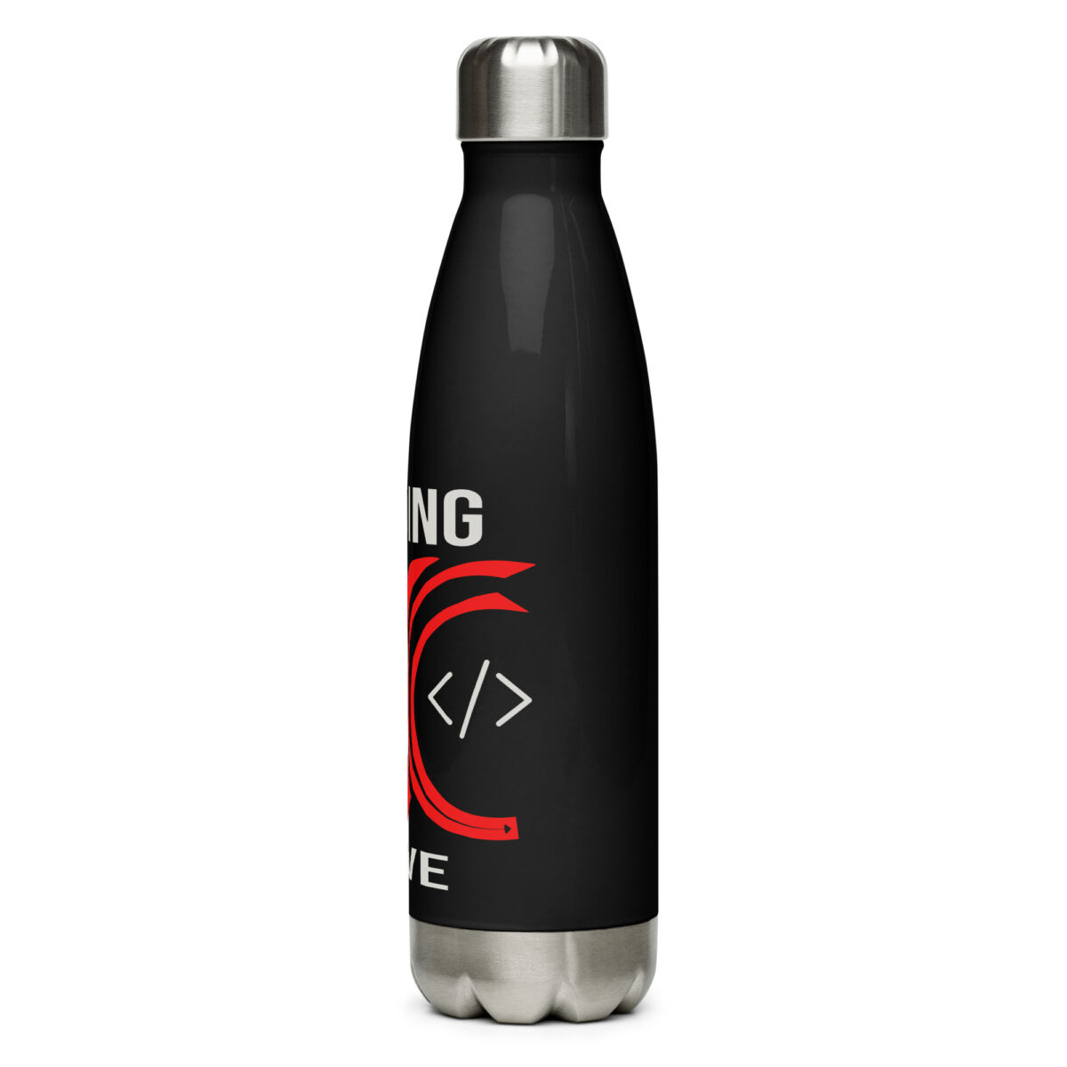 stainless steel water bottle black 17oz left 64dde3f77a0ff