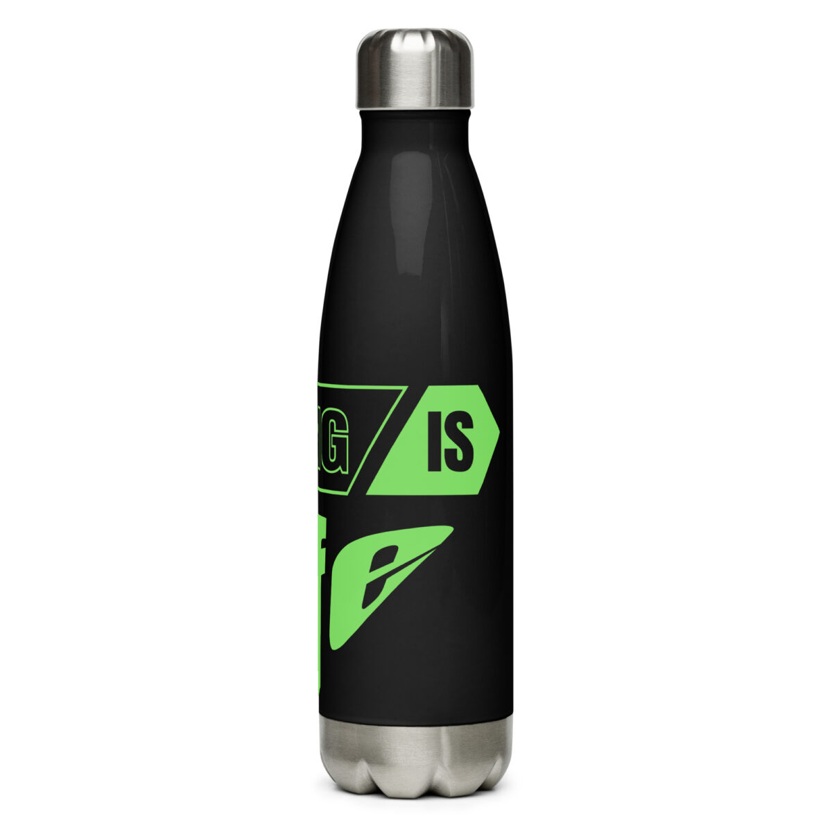 stainless steel water bottle black 17oz left 64dde48964362