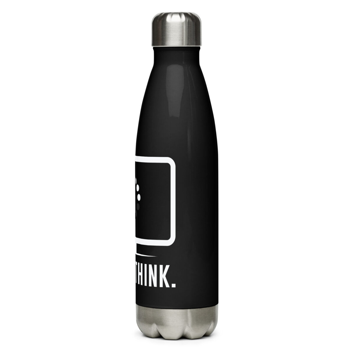 stainless steel water bottle black 17oz left 64dde8de866ea