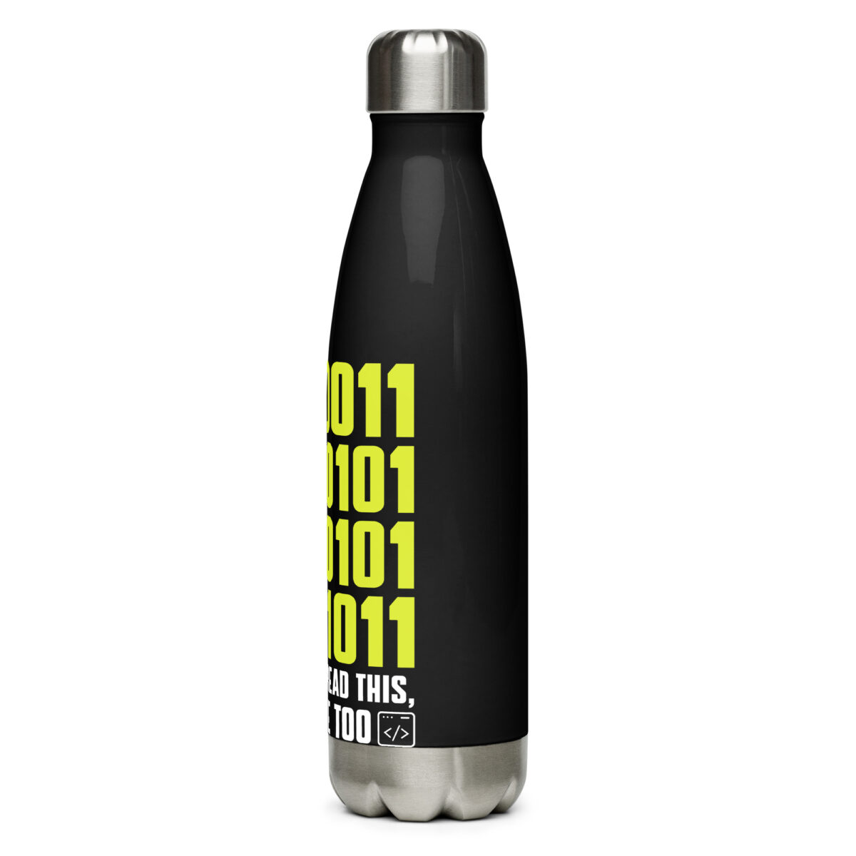 stainless steel water bottle black 17oz left 64ddeafda6280