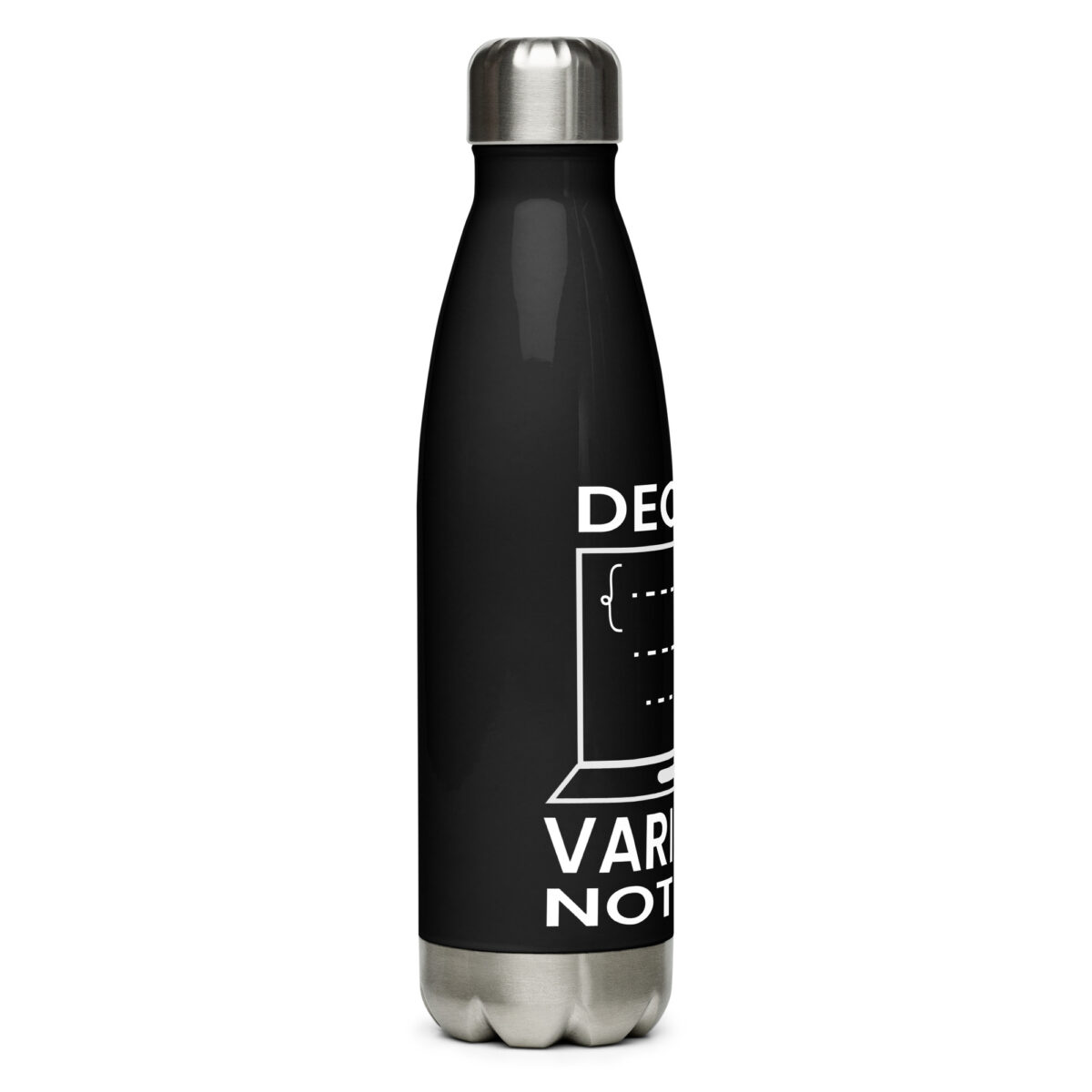 stainless steel water bottle black 17oz right 64dde3767c14e