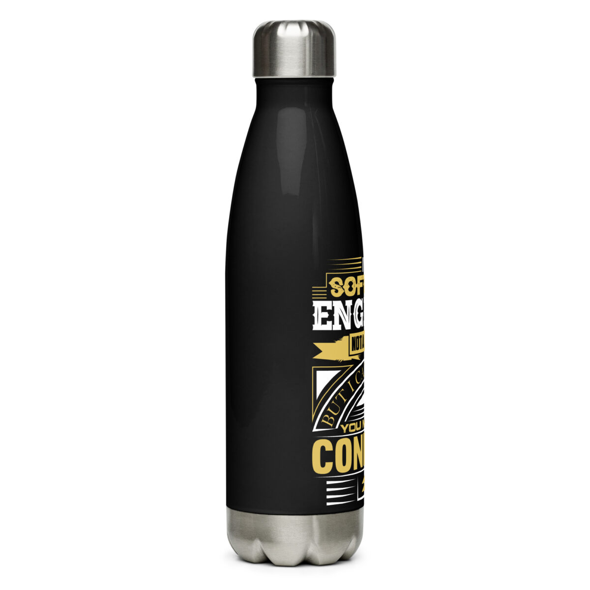 stainless steel water bottle black 17oz right 64dde582cd727