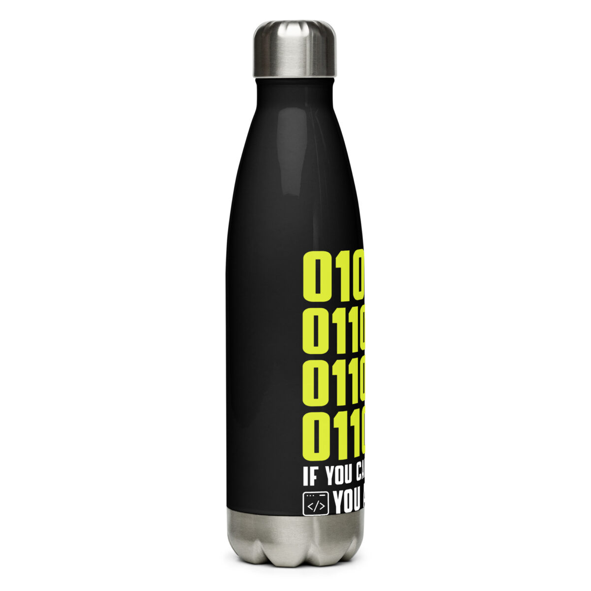 stainless steel water bottle black 17oz right 64ddeafda61af