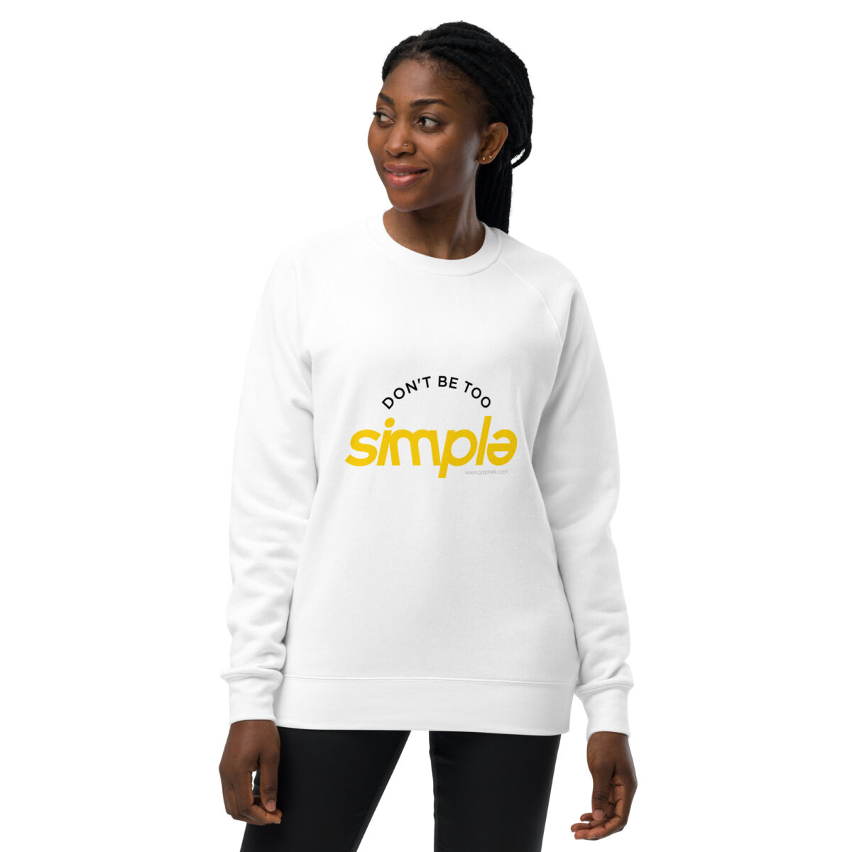 unisex raglan sweatshirt white front 64ef4a78f019c