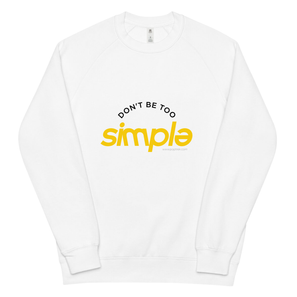 unisex raglan sweatshirt white front 64ef4a78f04b4